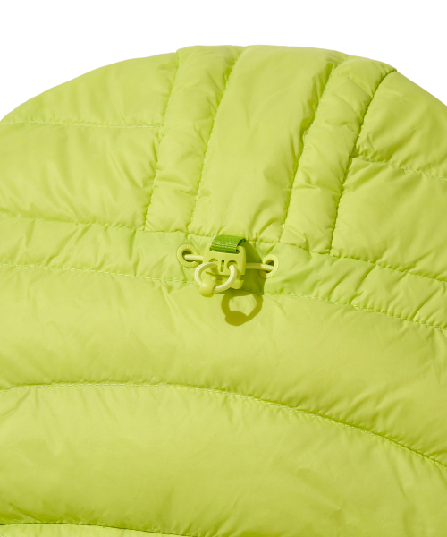 URBANDTYPE（アーバンディタイプ）の「コンフィフードパーカーライトダウンジャケット_ライム（ダウンジャケット/コート・レディース・その他・SMALL/MEDIUM/LARGE/X-LARGE）」の11枚目の写真
