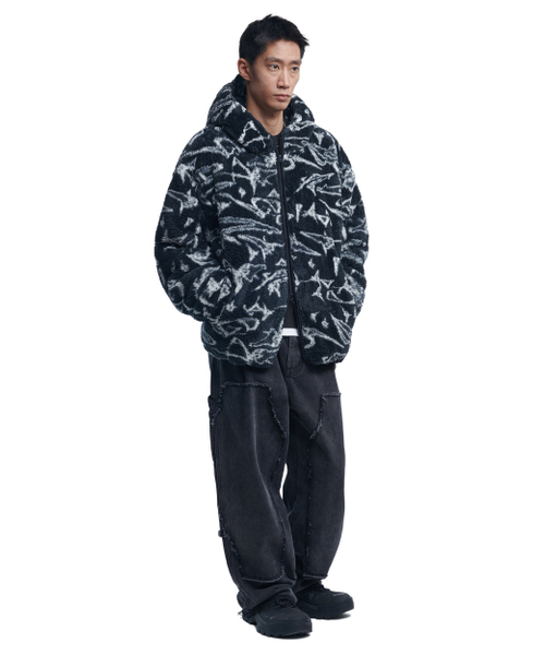 NOMANUAL(NOMANUAL)の「G.P FLEECE JACKET - BLACK(その他アウター・レディース・その他・MEDIUM/LARGE)」の3枚目の写真