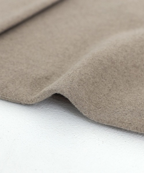 n'OrLABEL（ノアールレーベル）の「『タックスタンドカラーミドルコート』（その他アウター・レディース・ベージュ/チャコール・FREE）」の12枚目の写真