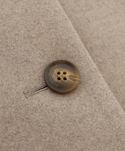 n'OrLABEL（ノアールレーベル）の「『タックスタンドカラーミドルコート』（その他アウター・レディース・ベージュ/チャコール・FREE）」の16枚目の写真