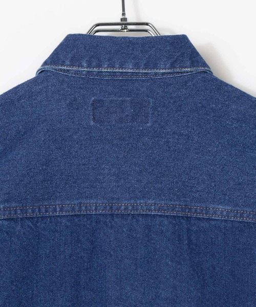 GLOBAL WORK（グローバルワーク）の「デニム/トラッカージャケット/622451（デニムジャケット・メンズ・インディゴブルー/ブラック・SMALL/MEDIUM/LARGE）」の10枚目の写真