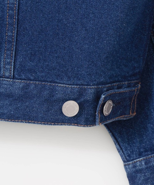 GLOBAL WORK（グローバルワーク）の「デニム/トラッカージャケット/622451（デニムジャケット・メンズ・インディゴブルー/ブラック・SMALL/MEDIUM/LARGE）」の12枚目の写真