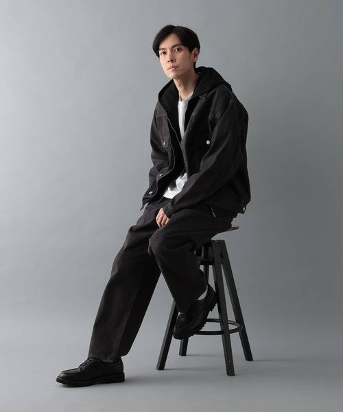 【未着用】21oz黒鎧デニムトラッカージャケット W40 【完売品】 セール】デニム/トラッカージャケット/622451（デニムジャケット