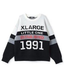 XLARGE KIDS | カラーブロックニットプルオーバー(ニット/セーター)