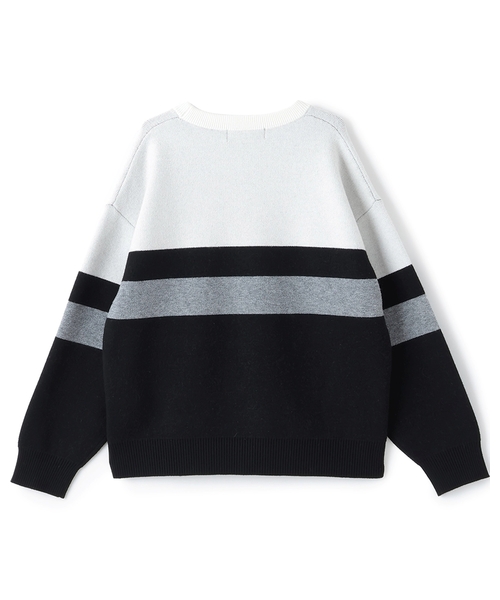 XLARGE KIDS（エクストララージキッズ）の「カラーブロックニットプルオーバー（ニット/セーター・キッズ・ブルー/ブラック・110cm/140cm/130cm/120cm/100cm/90cm）」の3枚目の写真