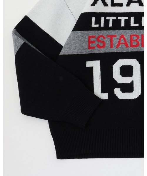 XLARGE KIDS（エクストララージキッズ）の「カラーブロックニットプルオーバー（ニット/セーター・キッズ・ブルー/ブラック・110cm/140cm/130cm/120cm/100cm/90cm）」の6枚目の写真