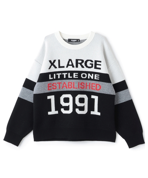 XLARGE KIDS（エクストララージキッズ）の「カラーブロックニットプルオーバー（ニット/セーター・キッズ・ブルー/ブラック・110cm/140cm/130cm/120cm/100cm/90cm）」の10枚目の写真