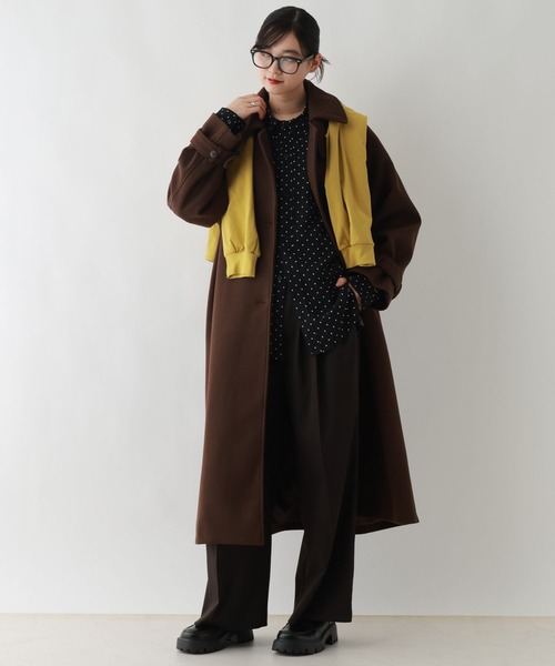 RAGEBLUE(レイジブルー)の「ドット柄/ルーズシルエットシャツ(シャツ/ブラウス・レディース・ブラック/ホワイト・FREE)」の12枚目の写真