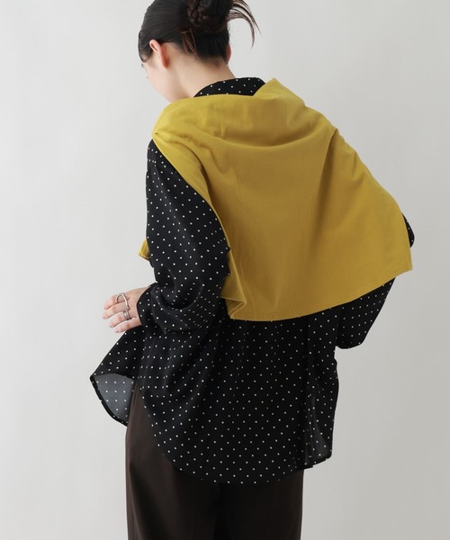 RAGEBLUE(レイジブルー)の「ドット柄/ルーズシルエットシャツ(シャツ/ブラウス・レディース・ブラック/ホワイト・FREE)」の17枚目の写真