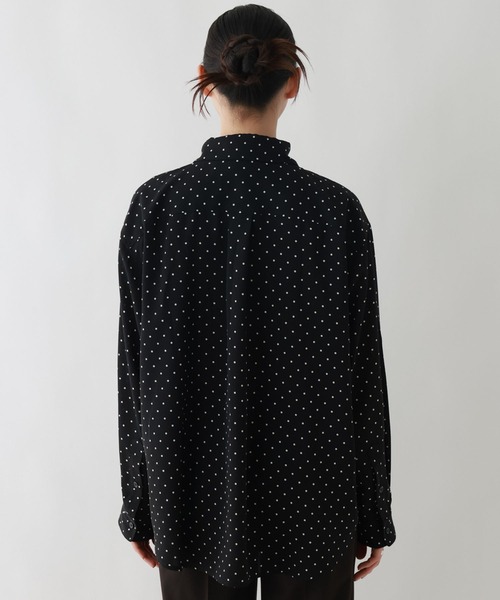 RAGEBLUE(レイジブルー)の「ドット柄/ルーズシルエットシャツ(シャツ/ブラウス・レディース・ブラック/ホワイト・FREE)」の20枚目の写真
