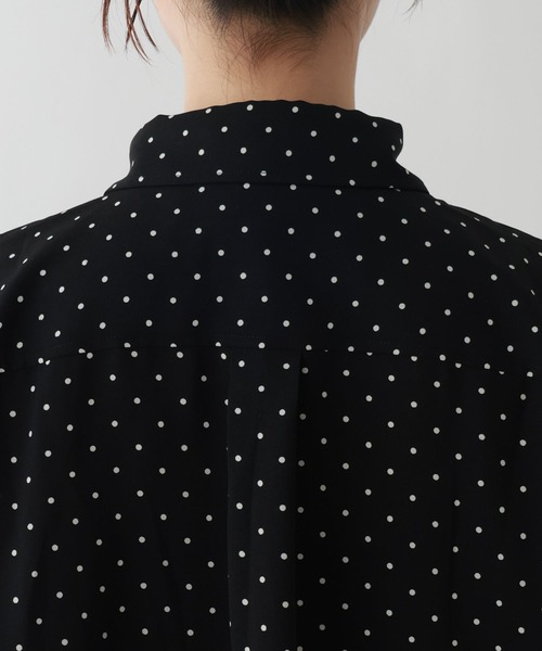RAGEBLUE(レイジブルー)の「ドット柄/ルーズシルエットシャツ(シャツ/ブラウス・レディース・ブラック/ホワイト・FREE)」の21枚目の写真