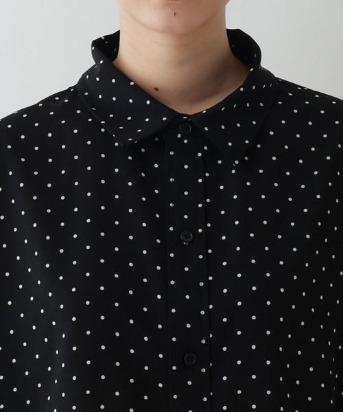 RAGEBLUE(レイジブルー)の「ドット柄/ルーズシルエットシャツ(シャツ/ブラウス・レディース・ブラック/ホワイト・FREE)」の22枚目の写真