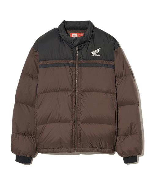 PHYPS MOTORCYCLE（フィップスモーターサイクル）の「Honda Wing logo Short Puffer_Brown（ダウンジャケット/コート・レディース・その他・LARGE/X-LARGE/SMALL/MEDIUM）」の2枚目の写真