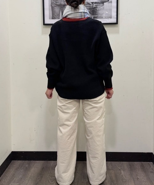 SOMETHING（サムシング）の「【SOMETHING】BODYPAREベイカーワイドパンツ (ワイドシルエット / 都会的デザイン / ワークスタイル)（その他パンツ・レディース・キナリ・XS/S/L/M）」の14枚目の写真