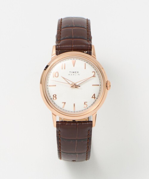 TIMEX（タイメックス）の「＜TIMEX＞Marlin 34mm 腕時計（アナログ腕時計・メンズ・ダークブラウン/その他1・FREE）」の2枚目の写真