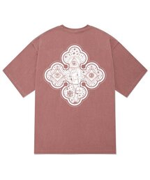KTPP0123 フリーメイソン ピグメント 半袖Tシャツ - ピンク