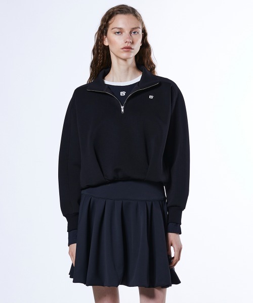 ダンボール ハーフジッププルオーバー（スウェット）｜ESSENTIAL