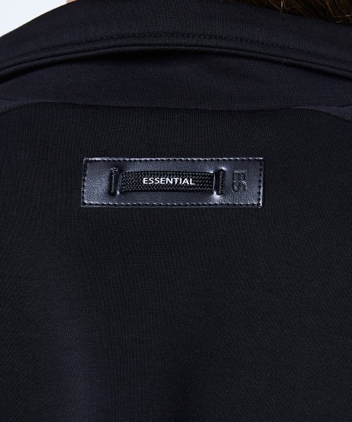 ESSENTIAL(エッセンシャル)の「ダンボール ハーフジッププルオーバー(スウェット・レディース・ブラック/オフホワイト・36/38)」の12枚目の写真