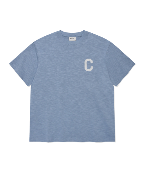 COVERNAT（カバーナット）の「スロップクラックCロゴTシャツブルー（Tシャツ/カットソー・レディース・その他・X-SMALL/SMALL/MEDIUM/LARGE/X-LARGE/XX-LARGE）」の7枚目の写真