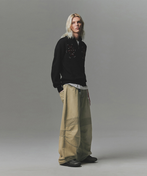 NOT4NERD(ノットフォーナード)の「Angel Argyle Knit Track Jacket - Black(カーディガン/ボレロ・レディース・その他・MEDIUM/LARGE/X-LARGE)」の8枚目の写真