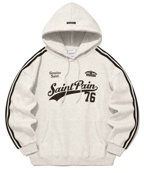 SAINTPAIN(セイントペイン)の「SPチームリーグフードパーカー-オートミール(パーカー・レディース・その他・LARGE/MEDIUM/SMALL/X-SMALL)」の1枚目の写真