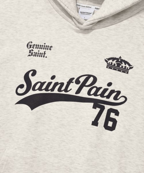 SAINTPAIN(セイントペイン)の「SPチームリーグフードパーカー-オートミール(パーカー・レディース・その他・LARGE/MEDIUM/SMALL/X-SMALL)」の4枚目の写真