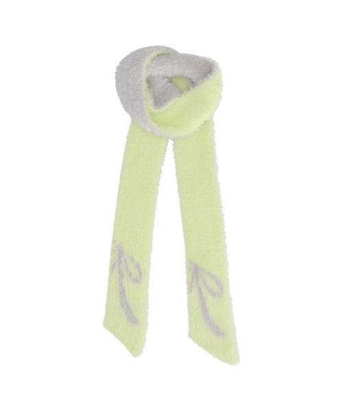 JILL STUART(ジルスチュアート)の「ナイロンシャギー 細幅マフラー(マフラー・レディース・ピンク/ライトグリーン/イエロー/ブラック・FREE)」の3枚目の写真