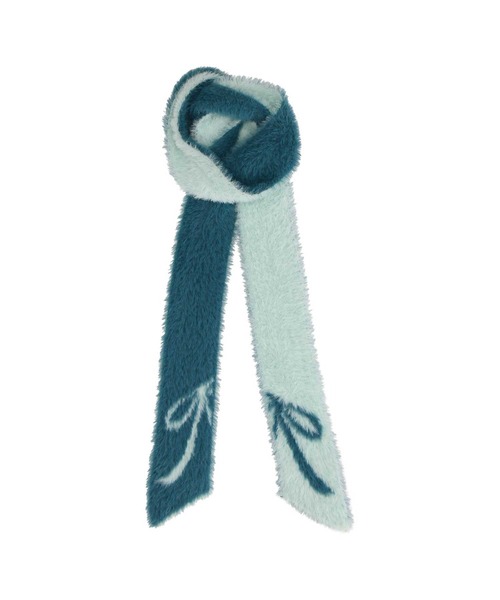 JILL STUART(ジルスチュアート)の「ナイロンシャギー 細幅マフラー(マフラー・レディース・ピンク/ライトグリーン/イエロー/ブラック・FREE)」の8枚目の写真