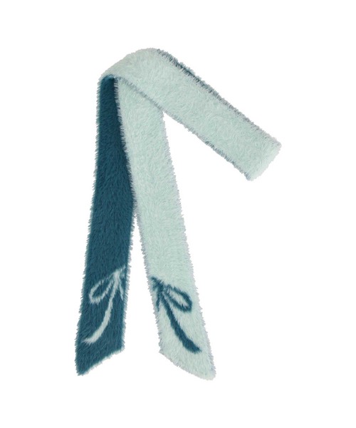 JILL STUART(ジルスチュアート)の「ナイロンシャギー 細幅マフラー(マフラー・レディース・ピンク/ライトグリーン/イエロー/ブラック・FREE)」の10枚目の写真