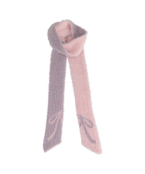 JILL STUART(ジルスチュアート)の「ナイロンシャギー 細幅マフラー(マフラー・レディース・ピンク/ライトグリーン/イエロー/ブラック・FREE)」の14枚目の写真