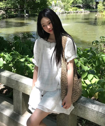 FUN FROM FUN（ファンフロムファン）の「Boho Off Shoulder Jumpsuit, White（つなぎ/オールインワン）」