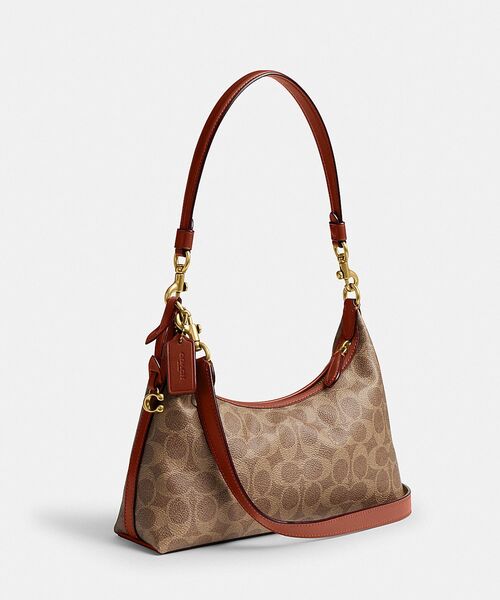 COACH（コーチ）の「ジュリエット ショルダー バッグ 25・シグネチャー キャンバス（ショルダーバッグ・レディース・ベージュ系その他・ONE）」の7枚目の写真