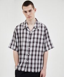 WINDER（ワインダー）の「NATURAL WRINKLE CAMP SHIRTS - BLACK CKECK（シャツ/ブラウス）」