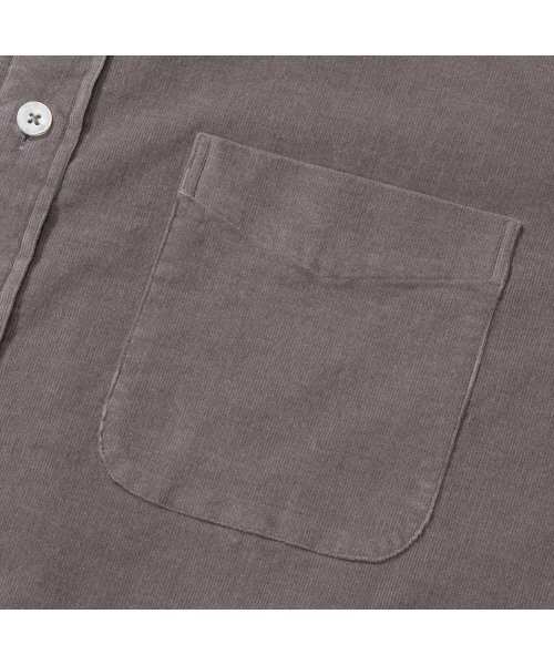 PRODESHIRT（プロデシャツ）の「[レギュラー] フィレンツェ ワイド コーデュロイ シャツ (グレー)（シャツ/ブラウス・メンズ・その他・MEDIUM/LARGE/X-LARGE）」の5枚目の写真