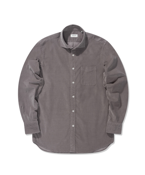 PRODESHIRT（プロデシャツ）の「[レギュラー] フィレンツェ ワイド コーデュロイ シャツ (グレー)（シャツ/ブラウス・メンズ・その他・MEDIUM/LARGE/X-LARGE）」の2枚目の写真