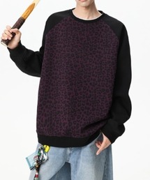 lilful（リルフル）の「【26年春夏新作】ラグランヒョウ柄スウェットプルオーバー（スウェット）」