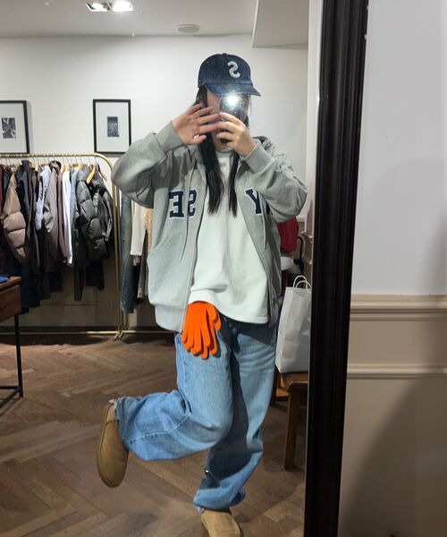 WYSE（ワイズ）の「カレッジフードジップアップVer2 グレー（パーカー・レディース・その他・MEDIUM/SMALL/LARGE）」の5枚目の写真