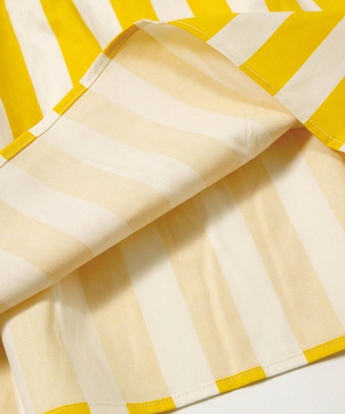 MAKE YOUR DAY（メイクユアデイ）の「ビッグカラーストライプワンピース■80～140cm（ワンピース・キッズ・イエロー/ブラック・90/100/120/130/140/80/110）」の16枚目の写真