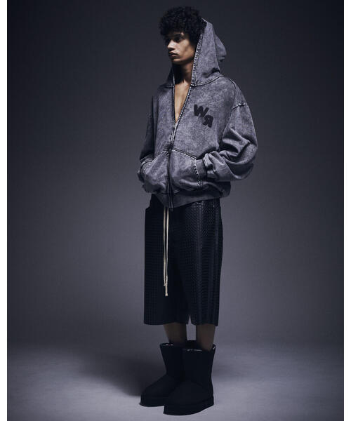 DANKE SCHON（ダンケシェーン）の「DankeSchon/ダンケシェーン/CHEMICAL SWEAT ZIP HOODIE（パーカー・レディース・ブラック・M/L）」の4枚目の写真