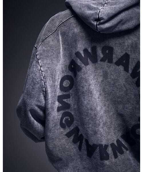 DANKE SCHON（ダンケシェーン）の「DankeSchon/ダンケシェーン/CHEMICAL SWEAT ZIP HOODIE（パーカー・レディース・ブラック・M/L）」の6枚目の写真