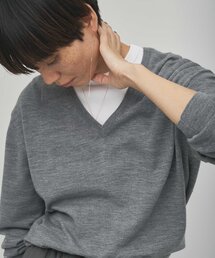 Whim Gazette | 【GEMINI】ハイゲージVネックニットプルオーバー(ニット/セーター)