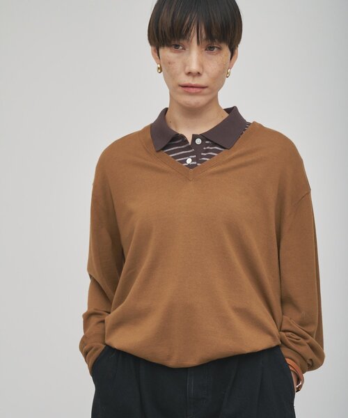 GEMINI】ハイゲージVネックニットプルオーバー（ニット/セーター