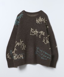 JEANASIS | 5G Doodleロゴプルオーバー/639846(ニット/セーター)