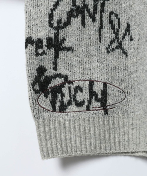 JEANASIS（ジーナシス）の「5G Doodleロゴプルオーバー/639846（ニット/セーター・レディース・グレー系その他/ブラウン系その他/ブラック系その他・FREE）」の12枚目の写真