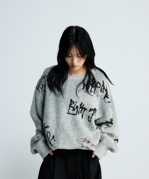 5G Doodleロゴプルオーバー/639846（ニット/セーター）｜JEANASIS