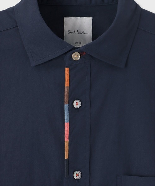 Paul Smith（ポールスミス）の「アーティストストライプ エンブロイダリー シャツ / 163311 037S（シャツ/ブラウス・メンズ・ネイビー/ホワイト・XX-LARGE/X-LARGE/LARGE/MEDIUM/SMALL）」の3枚目の写真
