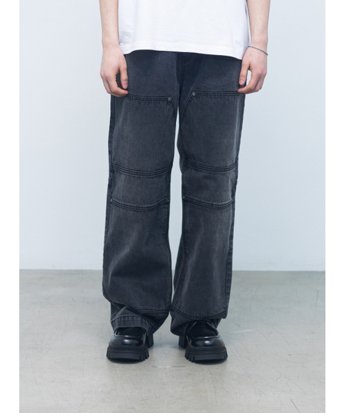 ACEI(アセイ)の「ディープグレーキャパンターデニムパンツ(デニムパンツ・メンズ・その他・LARGE/MEDIUM)」の1枚目の写真