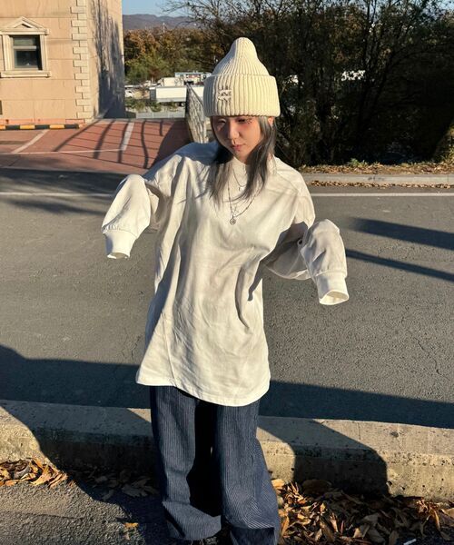 INEXCIS(イネクシス)の「スプラッター ロングスリーブ (ホワイト)(Tシャツ/カットソー・メンズ・ホワイト・FREE)」の9枚目の写真