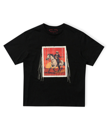 RAD FICTION（ラッドフィックション）の「ZEV HAND STITCH WESTERN BOY T-SHIRT / BLACK（Tシャツ/カットソー）」