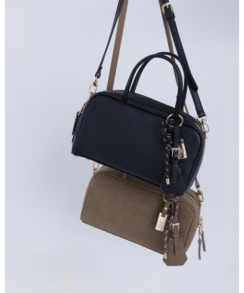 NATURAL BEAUTY BASIC（ナチュラルビューティーベーシック）の「◇グラムボストンバッグ（ボストンバッグ・レディース・オレンジ/ベージュ/ブラック・ﾌﾘ-）」の4枚目の写真